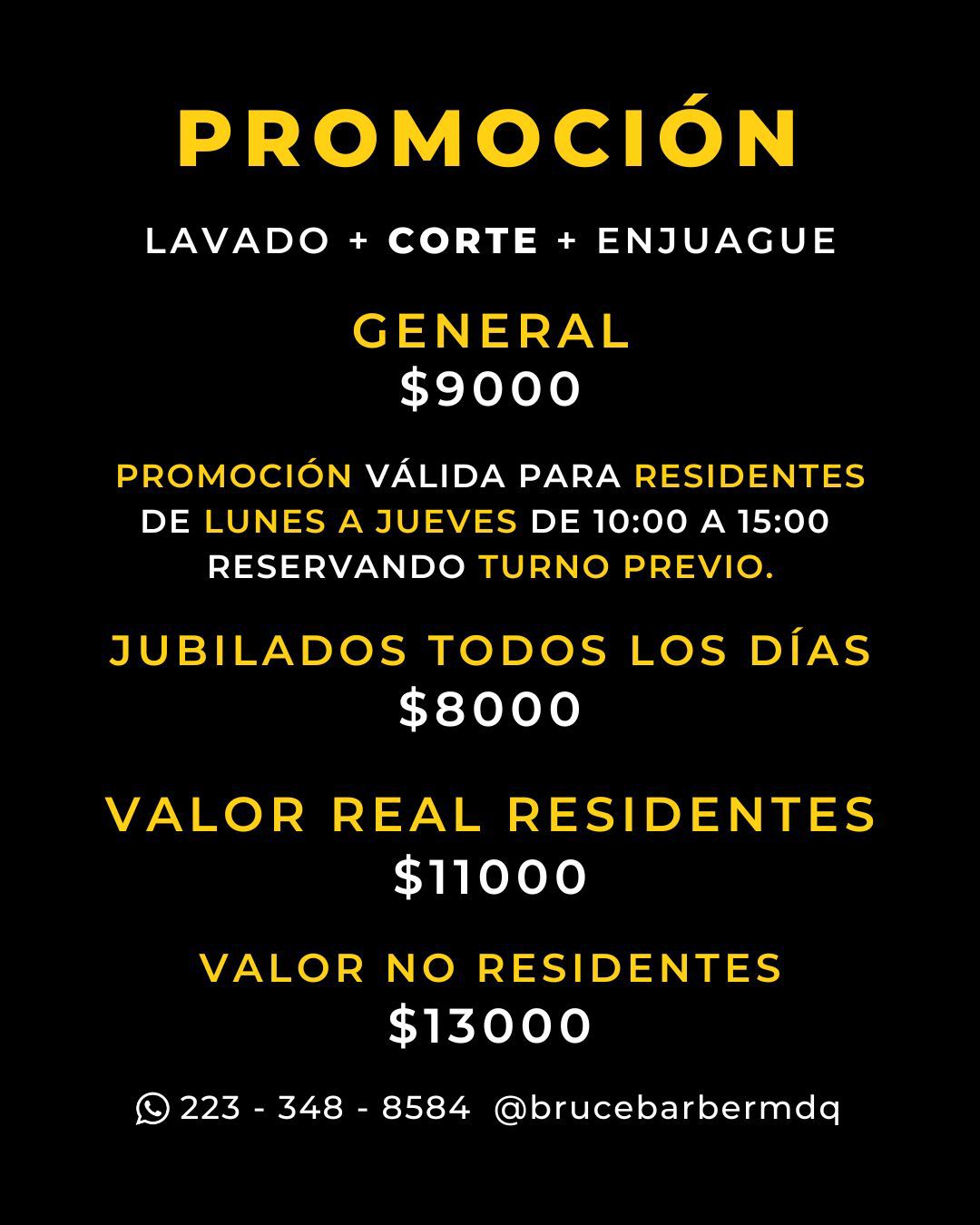 Promociones Bruce Barbería